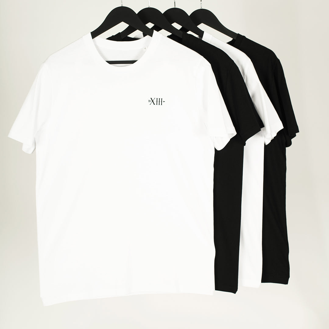 White view of black mental health awareness t-shirt with yin and yang symbol by MTAN