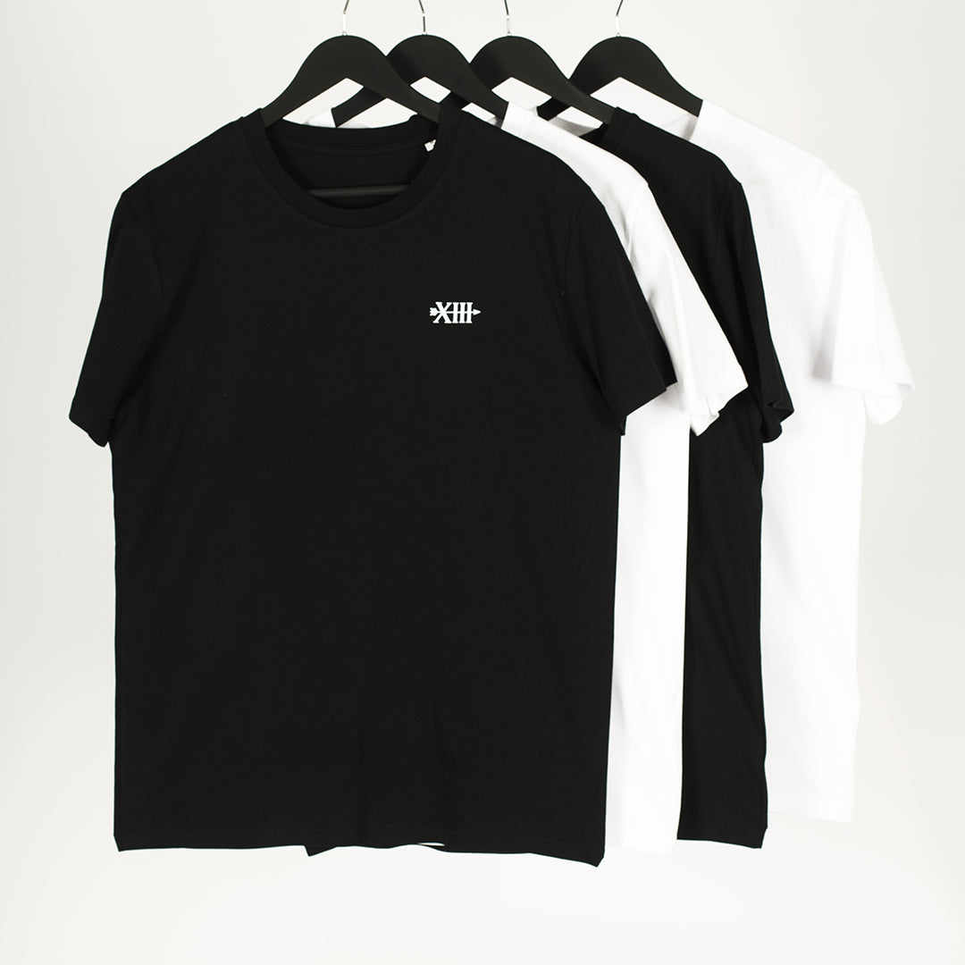 Black view of black mental health awareness t-shirt with yin and yang symbol by MTAN